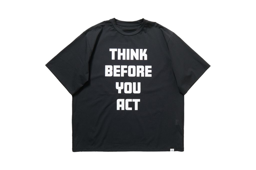 15-1 DRY DOT MESH TEE SS(BLACK)