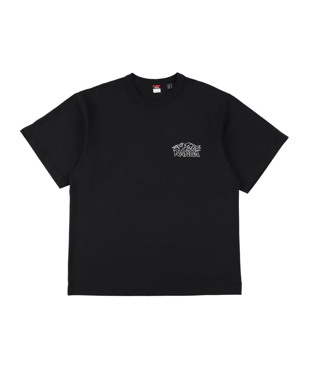 ECO HYBRID LINE DRAWING TEE_BLK