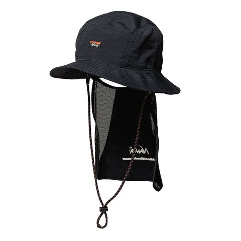 NYLON TUSSER SUNSHADE HAT_BLK