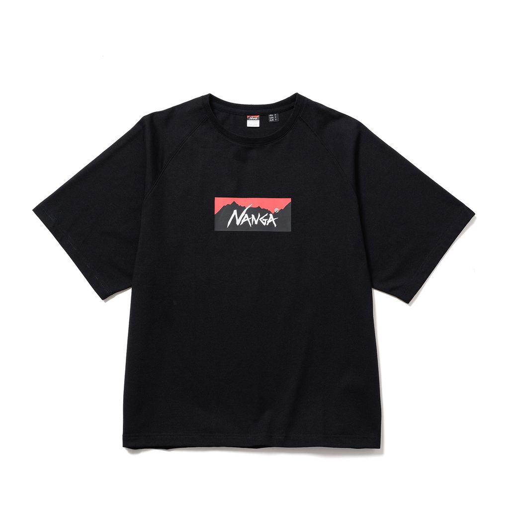 ECO HYBRID BOX LOGO LOOSE FIT TEE_BLK