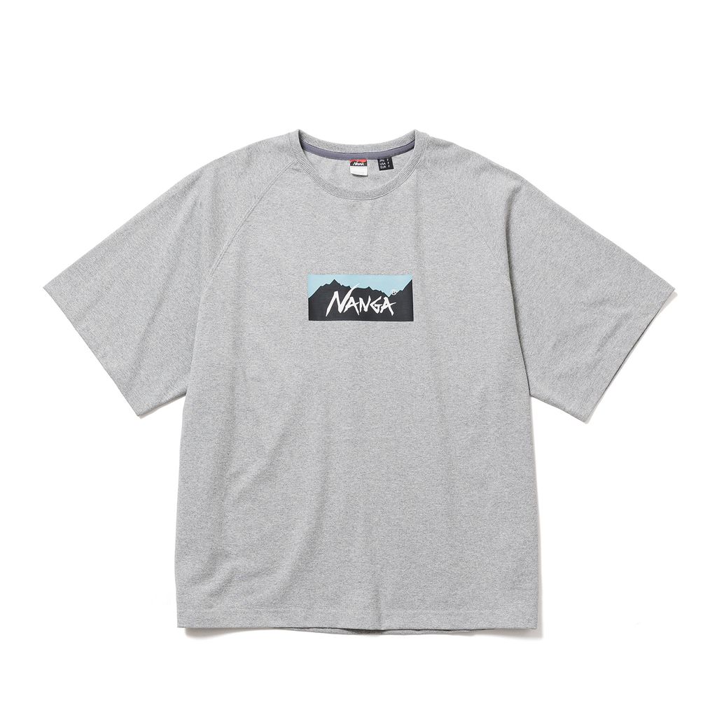 ECO HYBRID BOX LOGO LOOSE FIT TEE_A.GRY