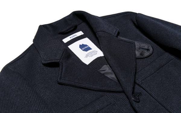 wisdom rib norfolk jacket - navy