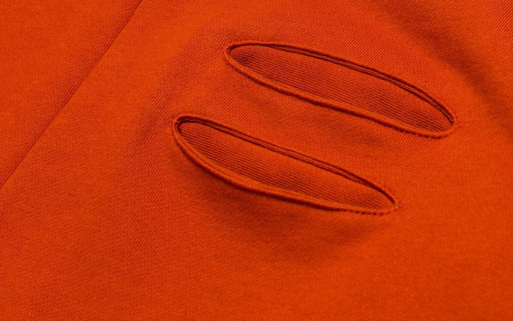 wisdom splicing ls long tee - ochre red