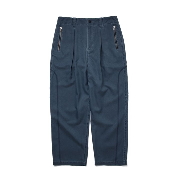 WISDOM® 2022 AW “X·VII” COLLECTION | WSDM Pigment Dyed Pants 寬版長褲 NAVY WA22-1P02-02