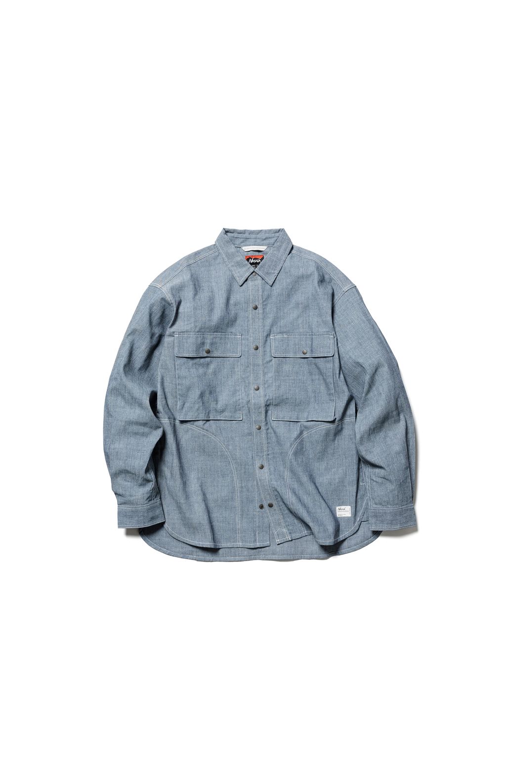NANGA 12033 Takibi Chambray Field Shirt – WHITEROCK