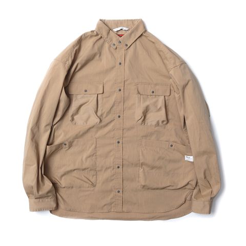 TAKIBI RIPSTOP CAMP SHIRTS_BEG