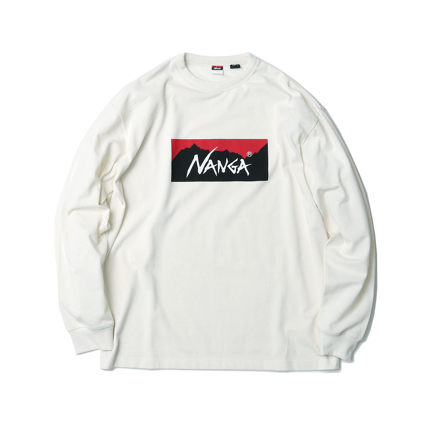 NA 12020 Eco Hybrid Box Logo L/S Tee 長袖T恤男– WHITEROCK