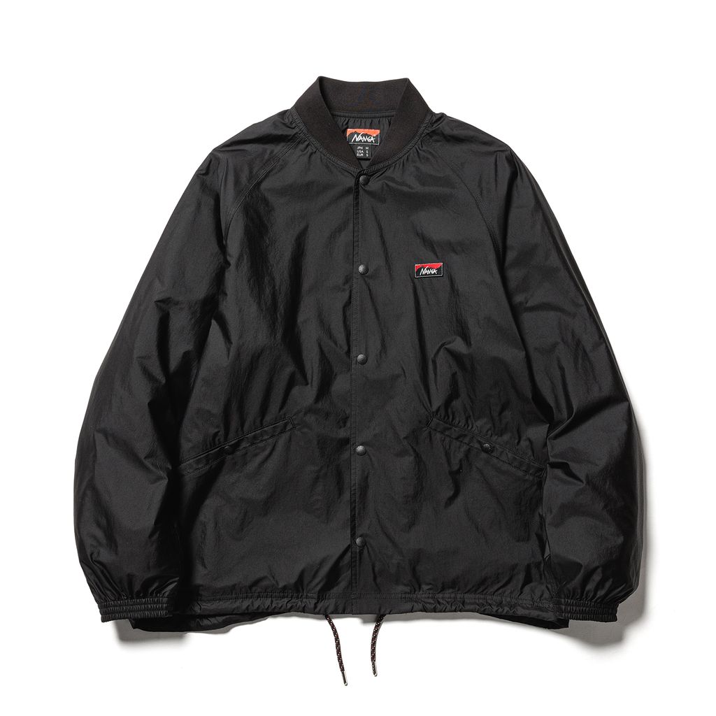 RIB COLLAR COACH JACKET_BLK