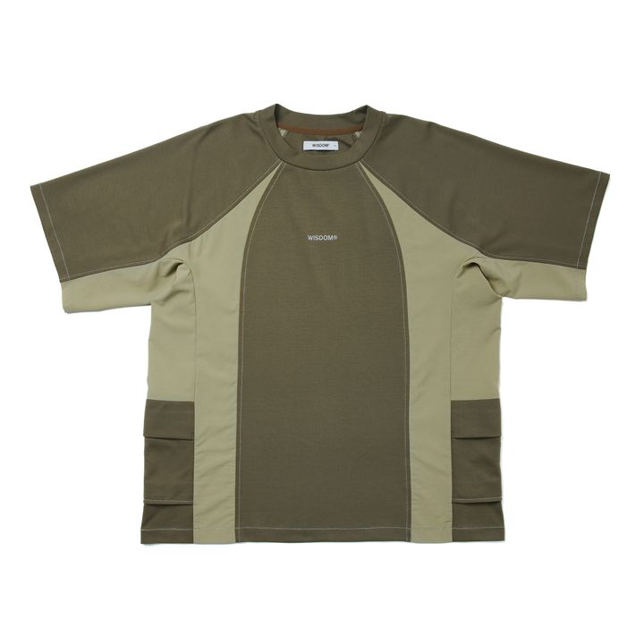 WS24-1T02-03-1(WISDOM® TENCEL REFLECTIVE S/S TEE - Khaki)