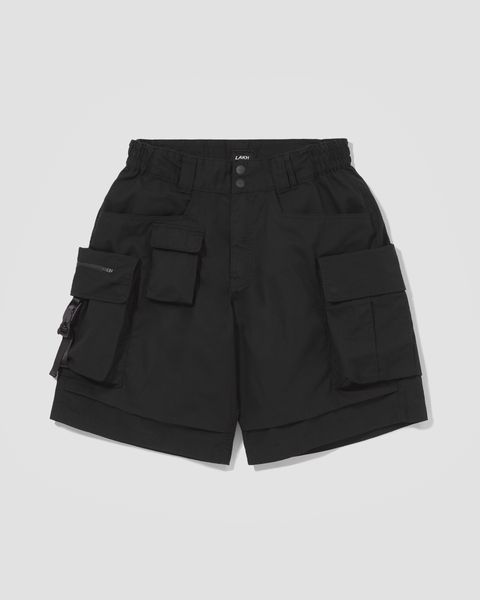 Ten Pockets Cargo Shorts- Black 1
