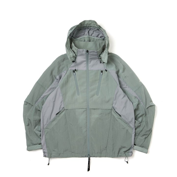 WISDOM® 2024 AW COLLECTION | WSDM LIGHTWEIGHT WINDBREAKER 黑色 / 鋼灰色 WA24-1O01-02-1