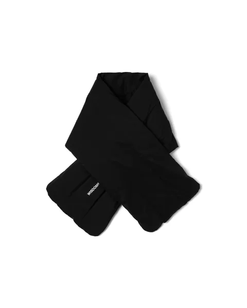WISDOM® PACKABLE DOWN SCARF 羽絨圍巾- BLACK WA24-1A05-01 (1)