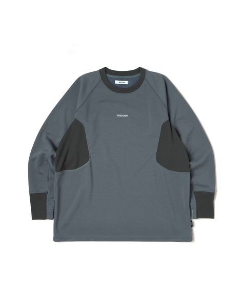WISDOM® SHINCOOL® L:S TEE - DARK GRAY 長袖上衣-1