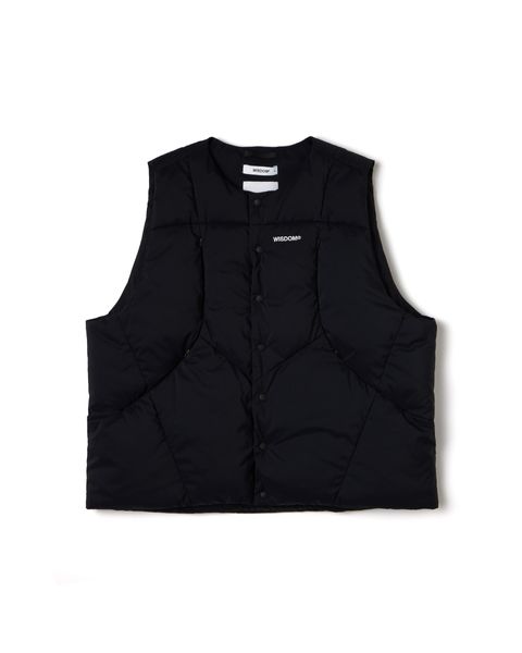 WISDOM® PACKABLE DOWN VEST - BLACK羽絨背心 ㄒWA24-1V02-0115