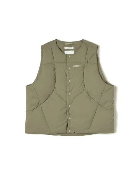 WISDOM® 2024 AW COLLECTION | WSDM PACKABLE DOWN VEST羽絨背心 卡其08
