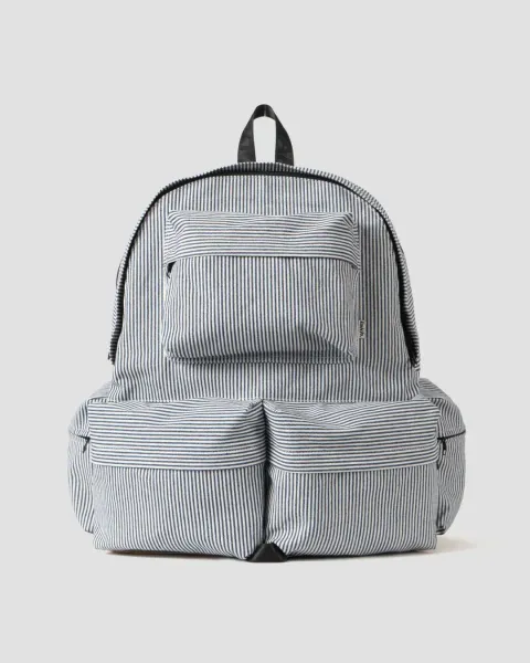 LAKH Ten Pockets Backpack_Strip Navy  (1)