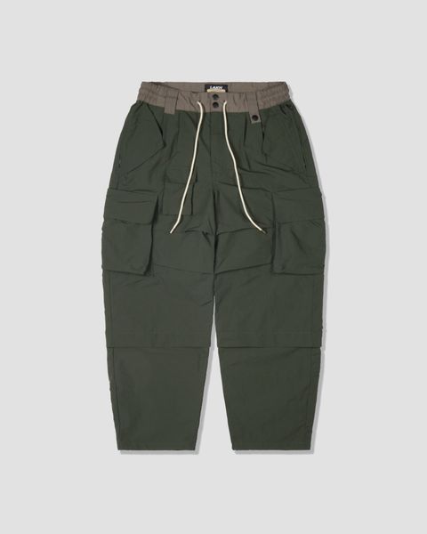 Adjustable Cargo Pants_Army Green_1