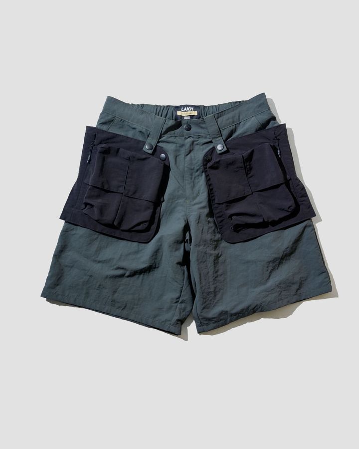Copy of Conversion Ten Pockets Cargo Shorts_Grey_1