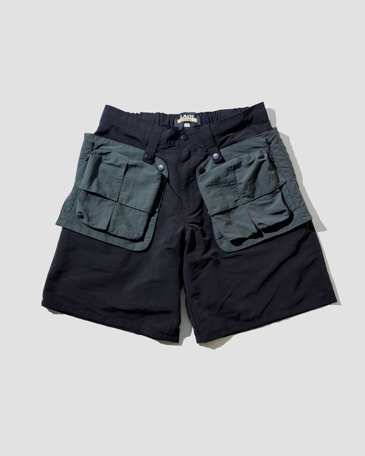 Copy of Conversion Ten Pockets Cargo Shorts_Black_1