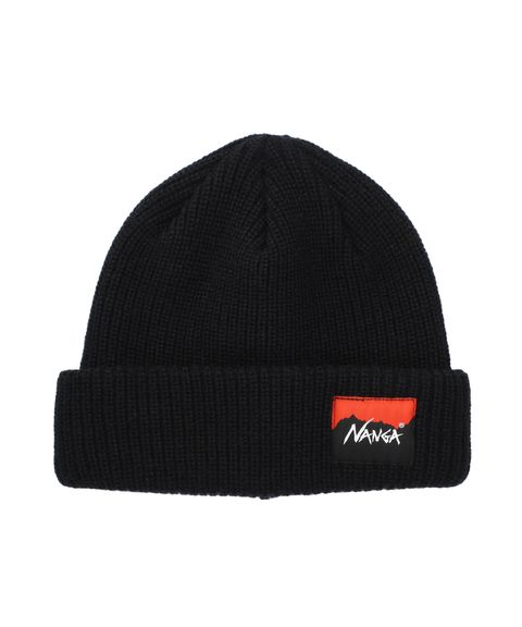 BOX LOGO BULKY BEANIE_BLK
