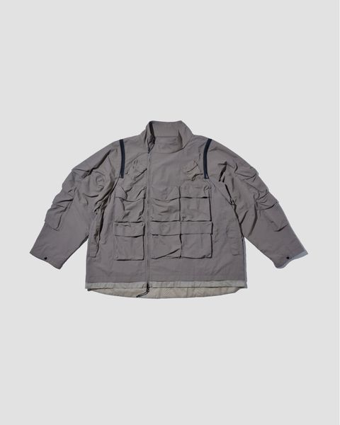 Double-way Detachable Vest Jacket_Khaki_1