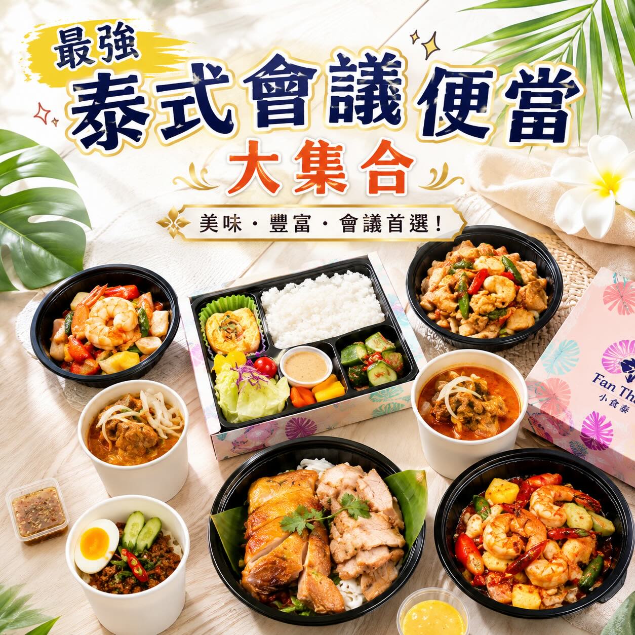 小食泰泰式會議便當大集合｜台北會議餐盒外送 | 台北泰式料理推薦｜小食泰Fanthaisy