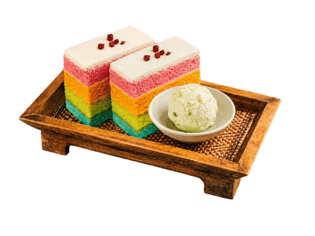 小食泰泰式冰淇淋彩虹蛋糕