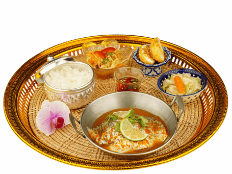 小食泰清蒸檸檬魚餐盤
