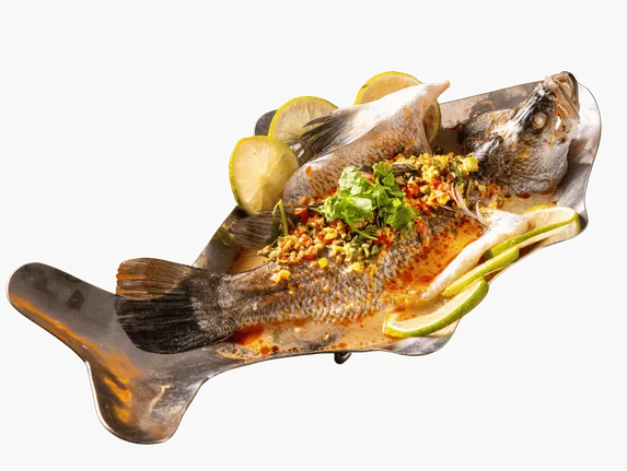 小食泰清蒸檸檬魚