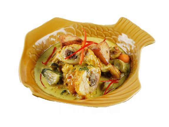 小食泰椰香綠咖哩雞腿