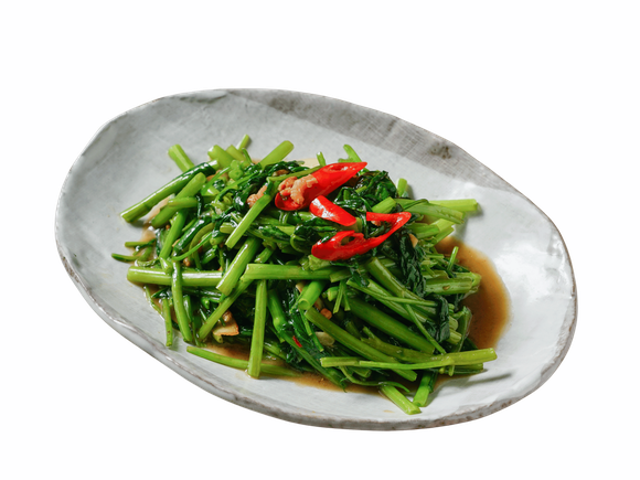 B5焰炒空心菜(蝦醬_清炒)