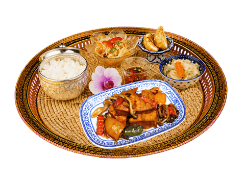 小食泰素炒鮮菇豆腐餐盤