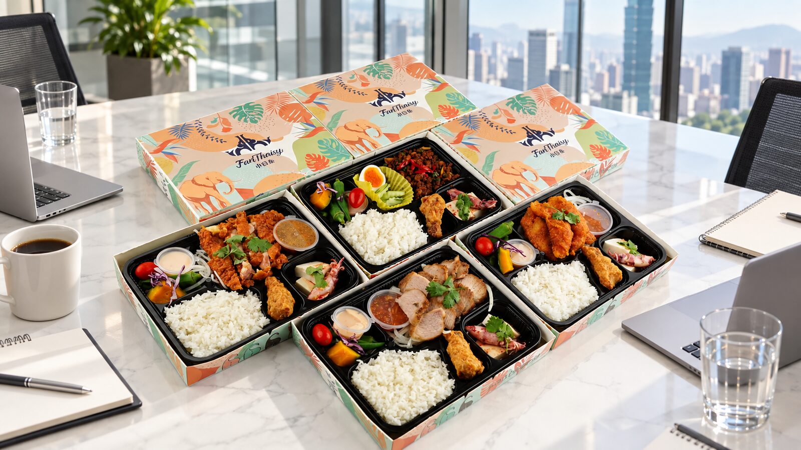 信義區部門團訂的小食泰泰式餐盒