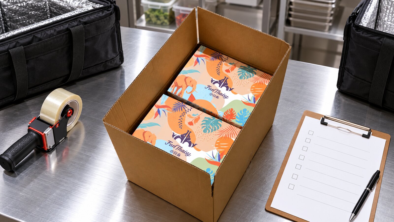 小食泰大量會議便當出餐前依品項與份數核對