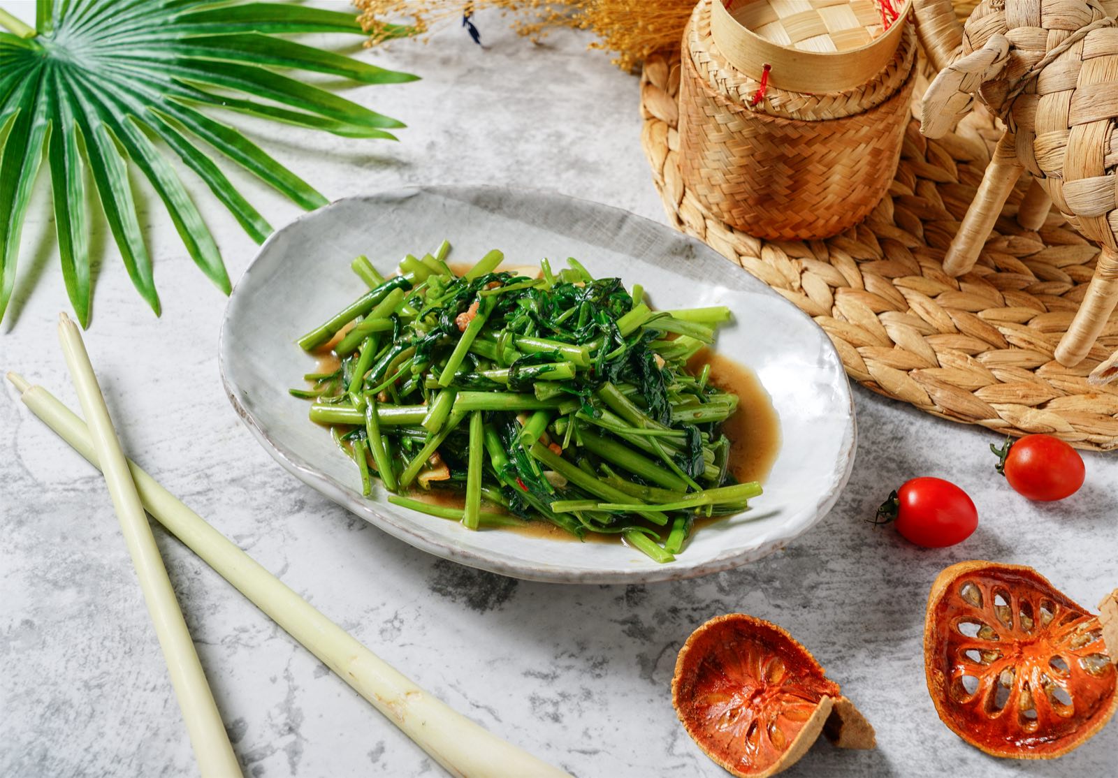 小食泰炒空心菜餐點圖片