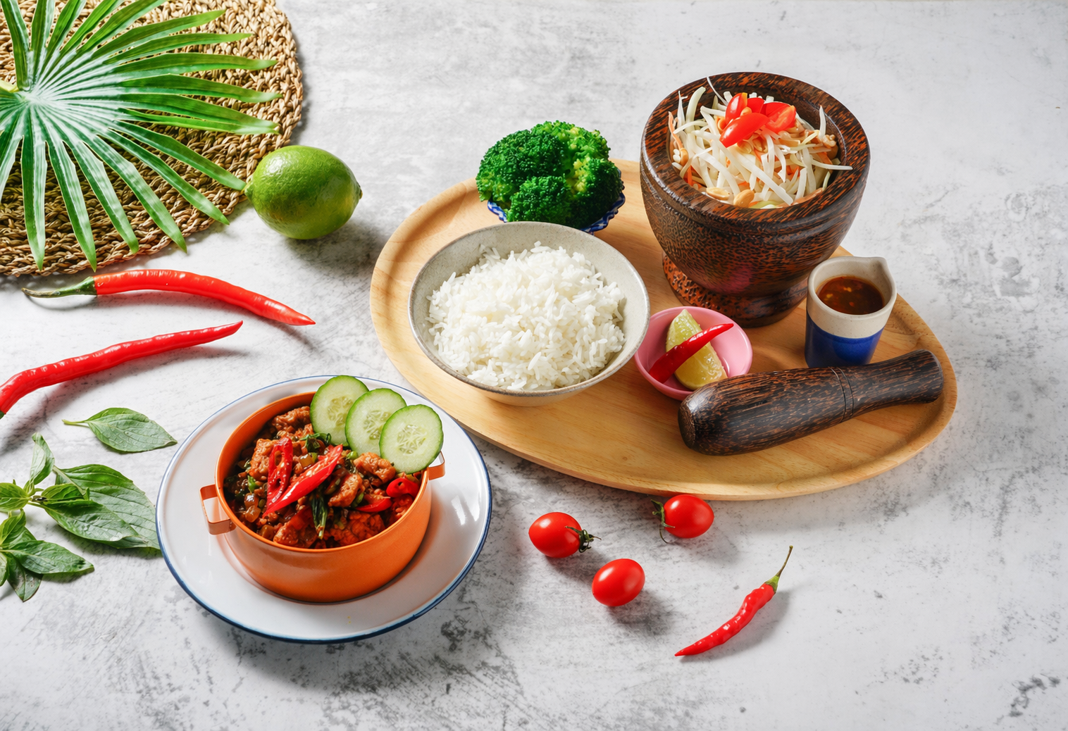 🌶️焰炒打拋豬定食|會議便當