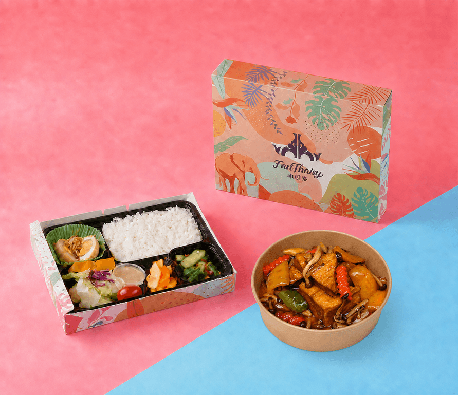 素炒鮮菇豆腐｜蛋素會議餐盒