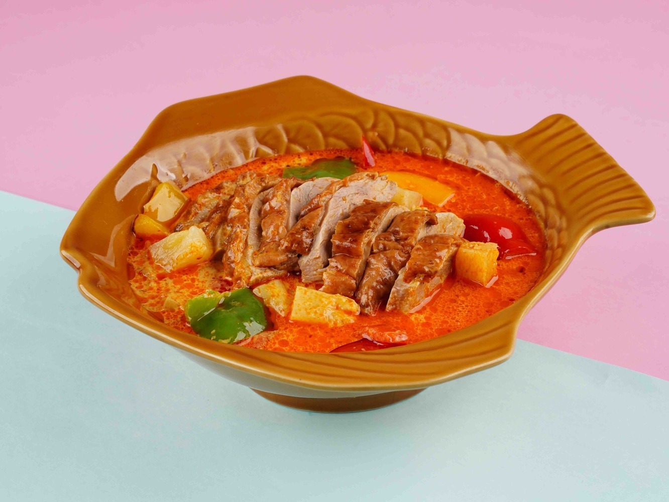 fruityredcurrywithcherryduck-alacarte