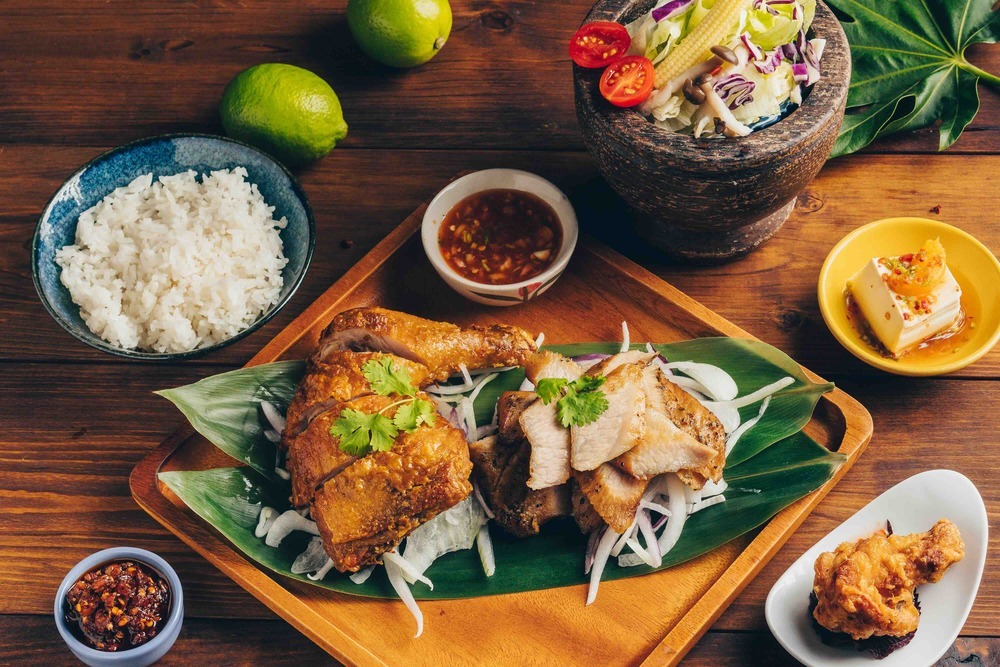 grilledchickenthighandporkneck-alacarte