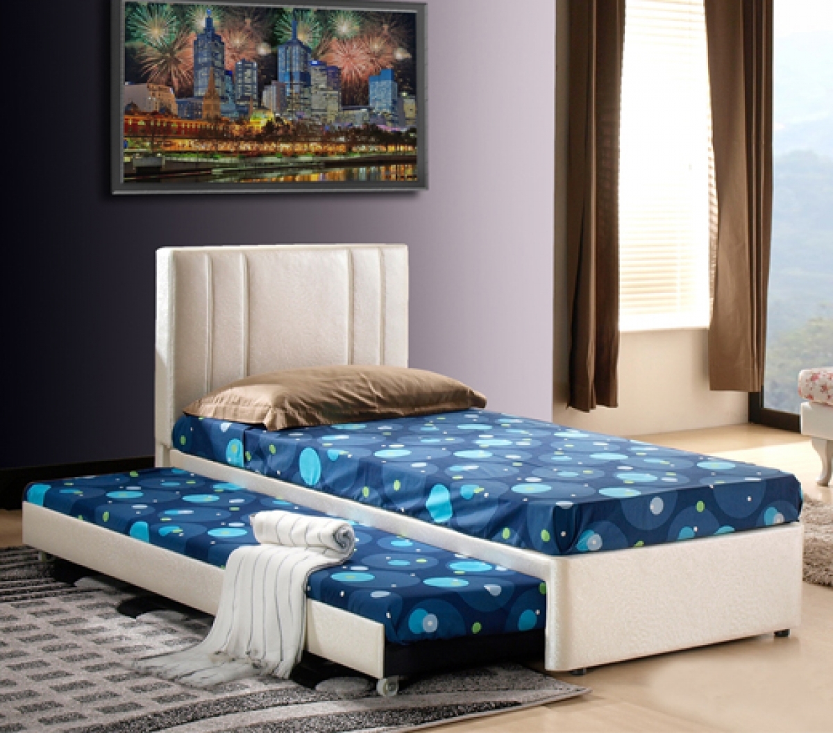 A215 with Trundle Single Divan Bed