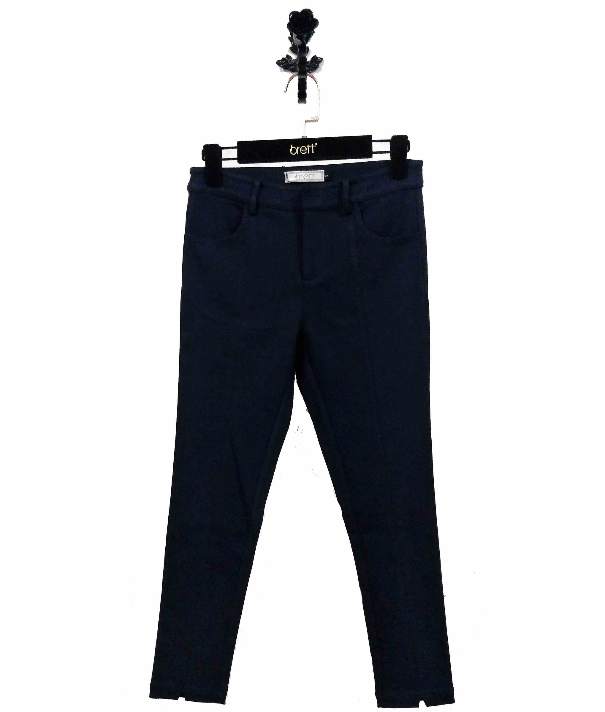 Pencil pants fashion design with navy jeans for high pants jeans without decoration ODM OEM service (1).jpg