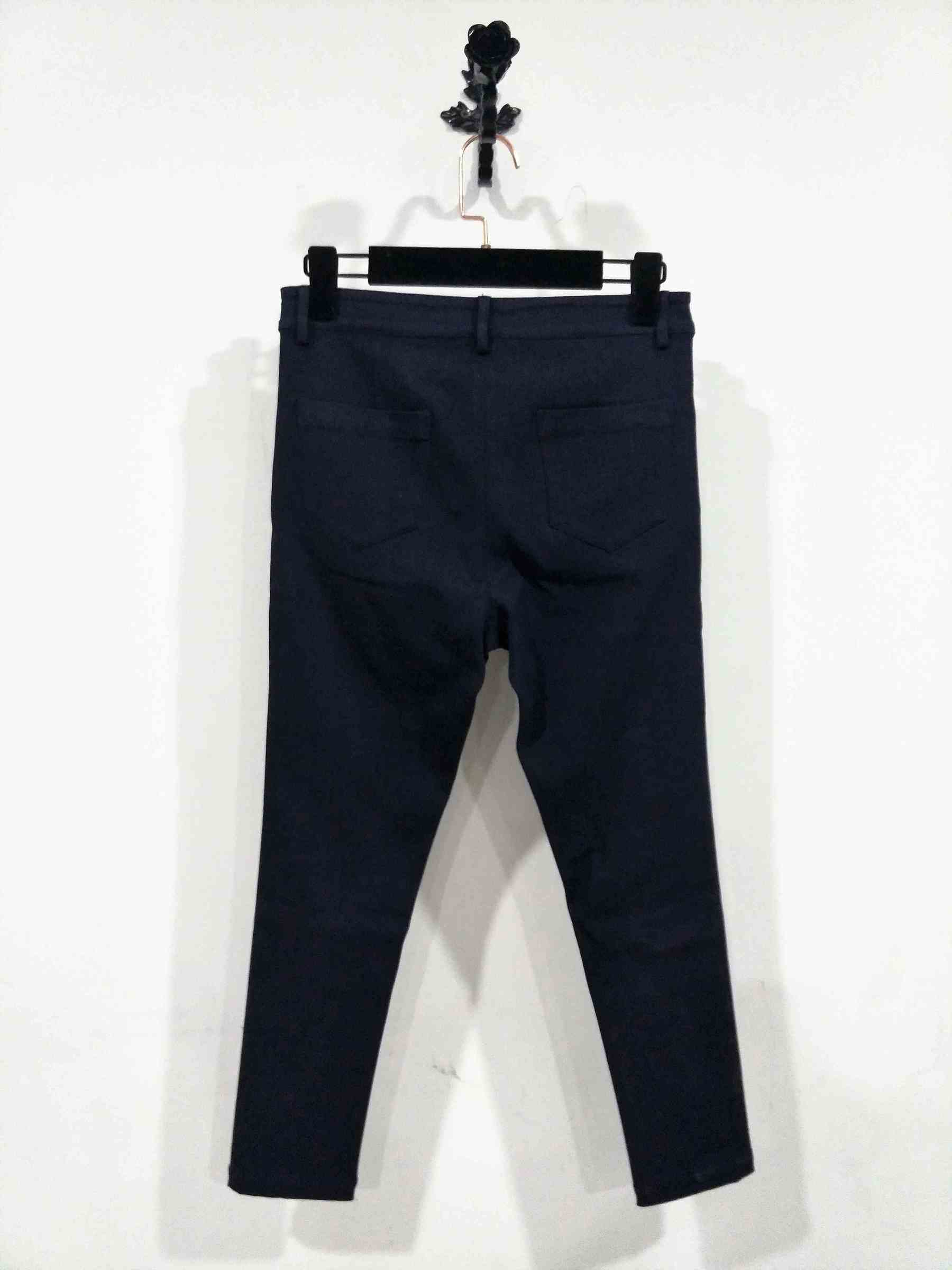 Pencil pants fashion design with navy jeans for high pants jeans without decoration ODM OEM service (6).jpg