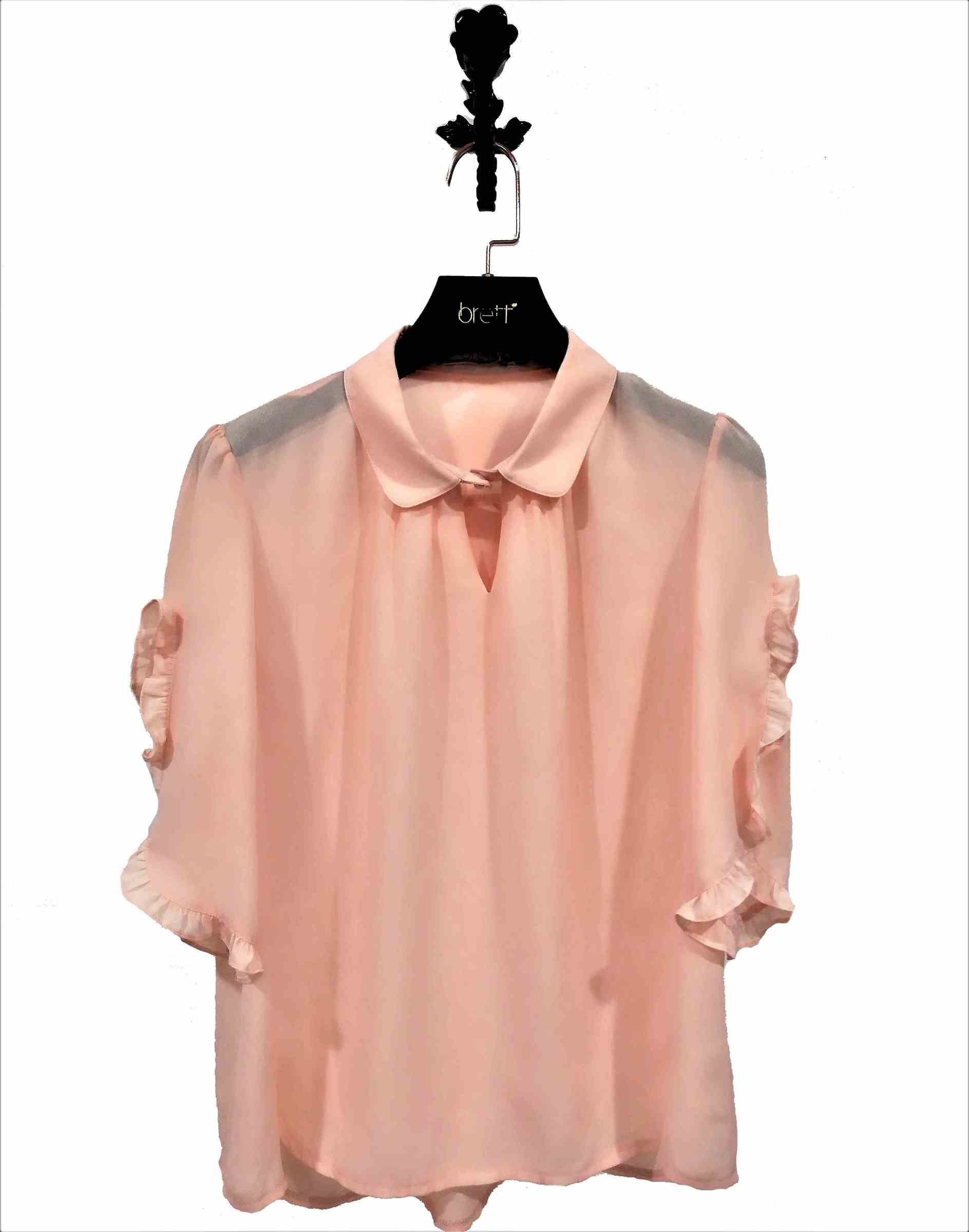 Chiffon style blouse spring summer design with sweet lady clothing for pink clothing (1).jpg