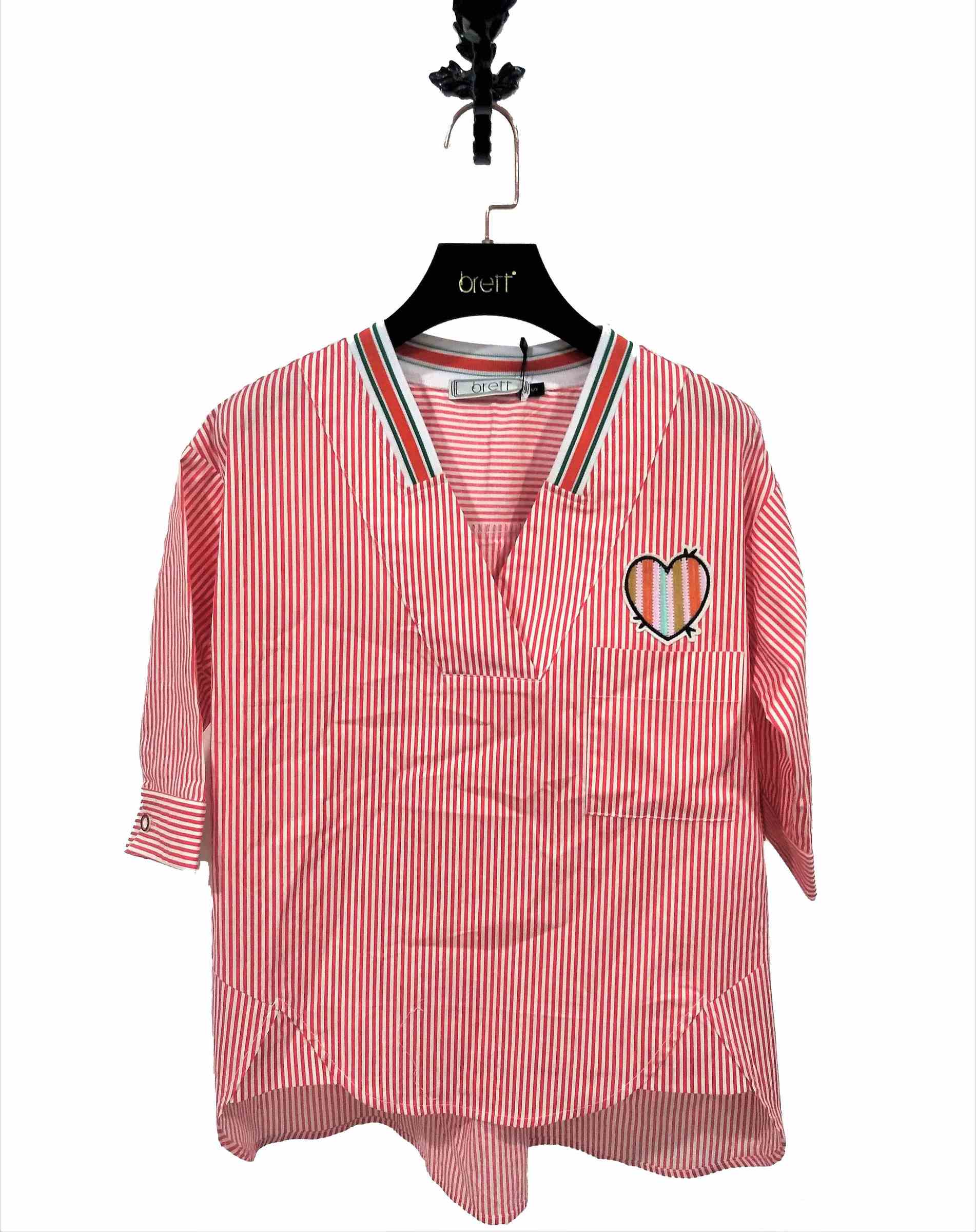 Spring summer girl s cute top with stripe blouse for woman with different collar and cuff shirt (1).jpg
