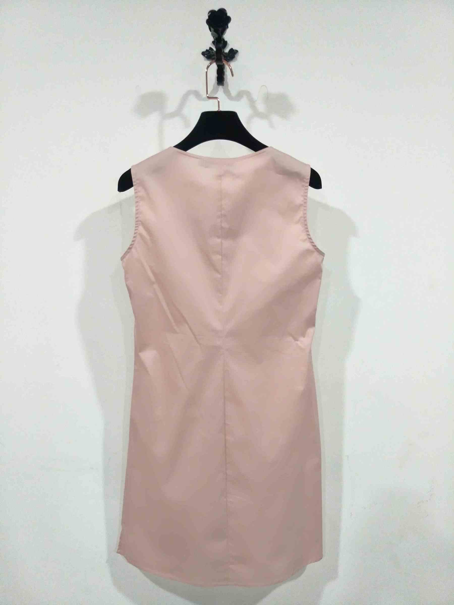 Pink casual dress latest design spring with Odm dress for ladies fashionable slim casual dresses (7).jpg
