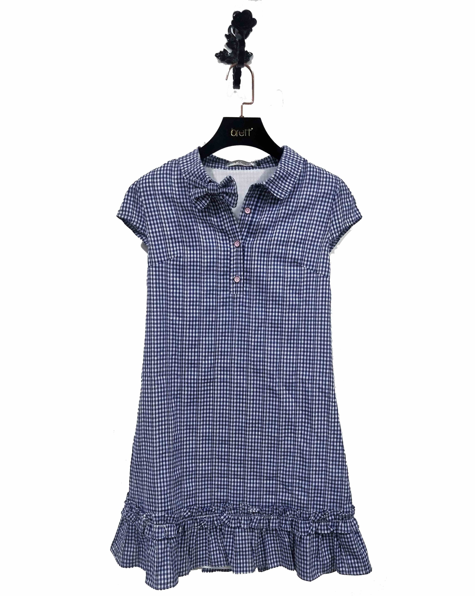 Ladies shirt dress design for front buttons dress plaid style with dress for casual (3).jpg