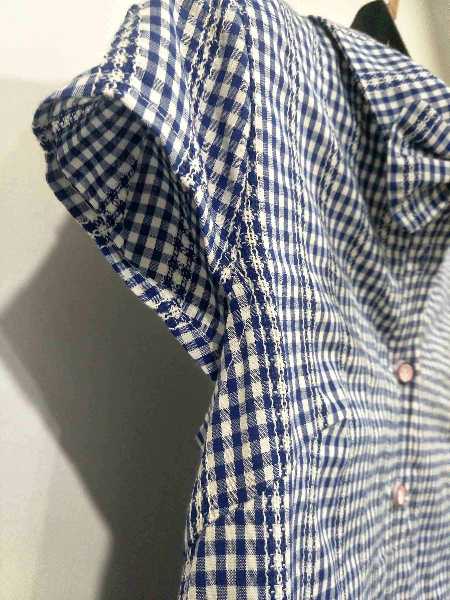 Ladies shirt dress design for front buttons dress plaid style with dress for casual (6).jpg