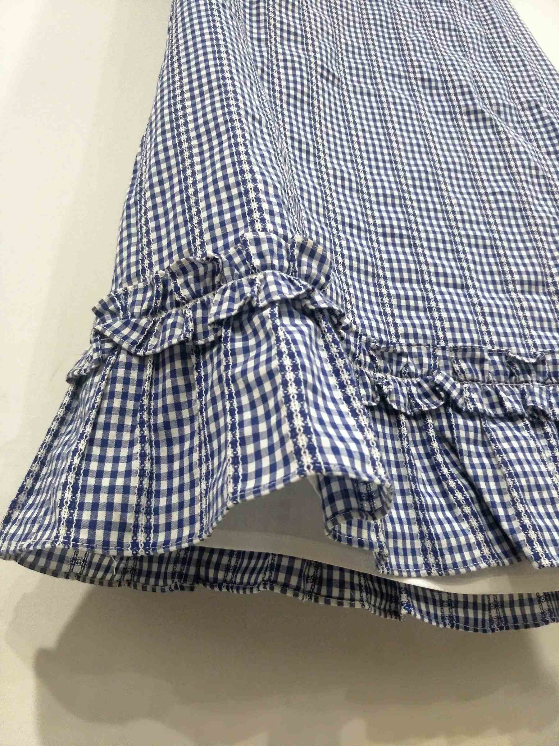 Ladies shirt dress design for front buttons dress plaid style with dress for casual (6).jpg