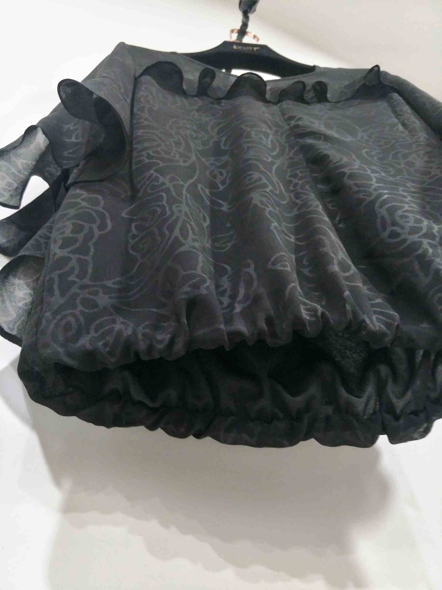 Black chiffon top with elegant ladies chiffon blouse woman for images of chiffon tops (1).jpg