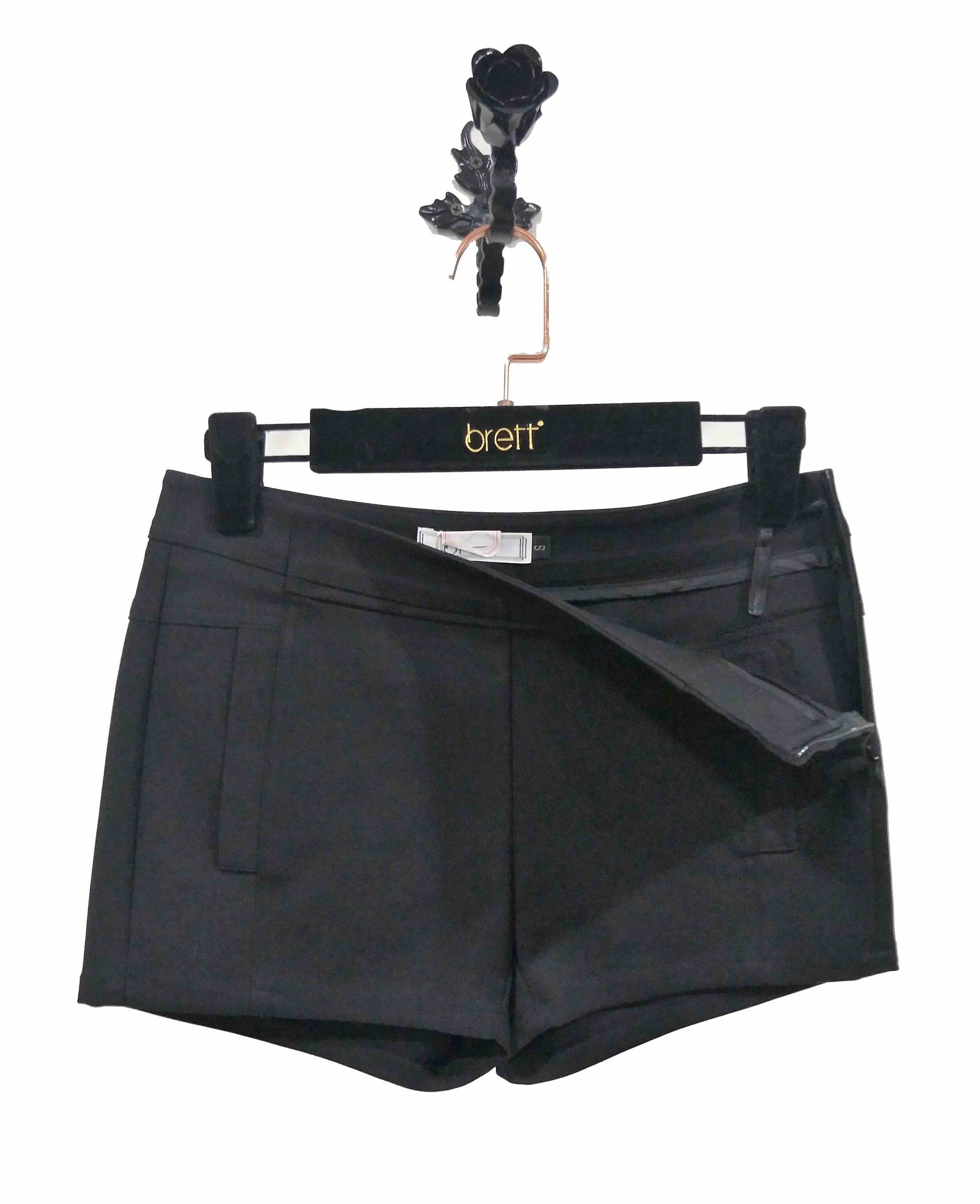 Latest Black shorts with Wide leg shorts ladies woman for high waisted shorts factory made ODM OEM (5).jpg